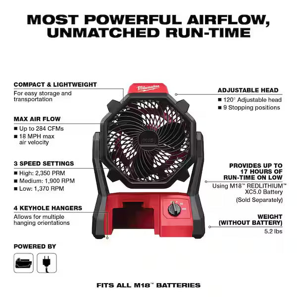 M18 18-Volt Lithium-Ion Cordless Combo Tool Kit (16-Tool) with Four 3.0 Ah Batteries, 1-Charger, 3-Tool Bag